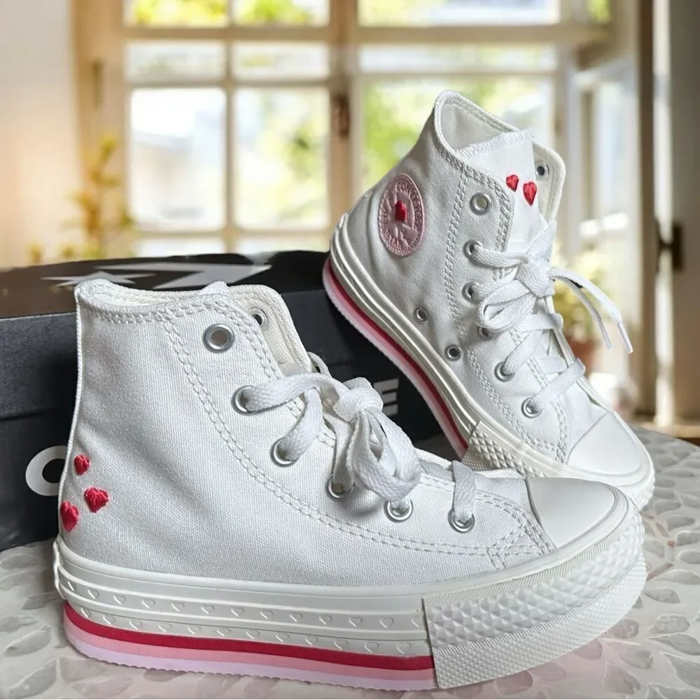 Converse Chuck Taylor All-Star CTAS Embroidered Hi-top Valentines Shoes Sneakers